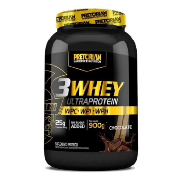 3 Whey Ultra Protein Pretorian - 1 Pote de 900gr