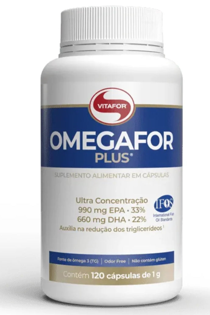 Ômegafor Plus Ômega 3 EPA DHA - 120 Cápsulas