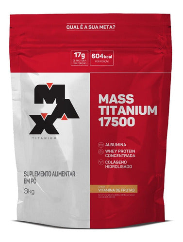 Hipercalórico Mass Titanium 17500 3kg - Max Titanium - Loja da Creatina