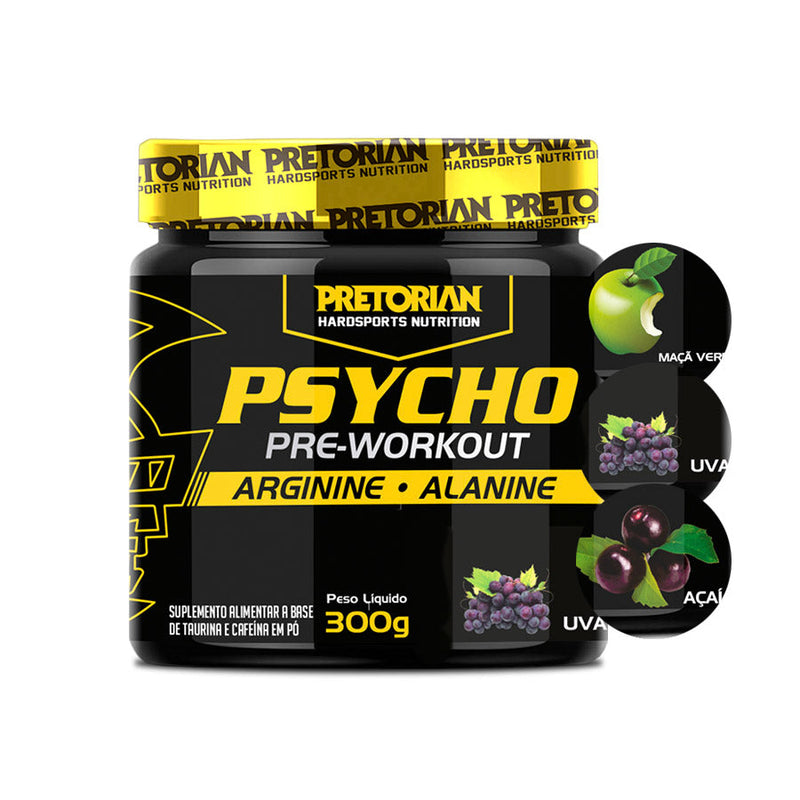 Psycho Pré-Workout Pretorian 300g - Loja da Creatina